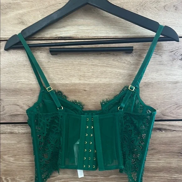 Anthropologie Green Lace Bra - Picture 2 of 2